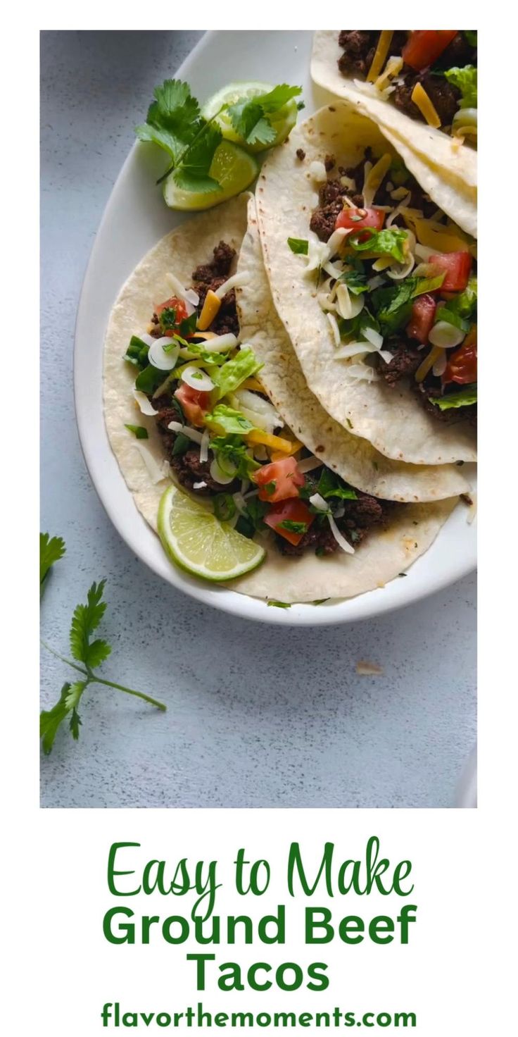 Easy Ground Beef Tacos: Flavorful Weeknight Dinner in 20 Minutes